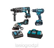 Combo Makita DLX3078TX1 DDF482 DGA504 DHR241 3x5Ah