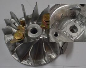 koło magnesowe Makita DBC 300, Dolmar LT MS 30 klin wymienny