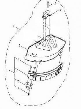 osłona głowicy górna Shindaiwa C3410 B450 B530