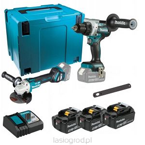 mocny zestaw Combo Makita DLX2431TJ DGA513 DDF486