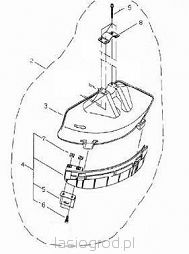 osłona głowicy dolna z nożem Shindaiwa C3410 B450 B530