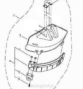 osłona głowicy kompletna Shindaiwa C3410 B450 B530