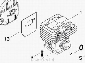 cylinder Shindaiwa 452 sam
