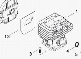 cylinder Shindaiwa 446 sam