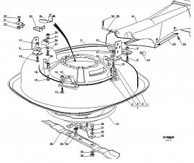 uchwyt piasta mocowanie noża 63